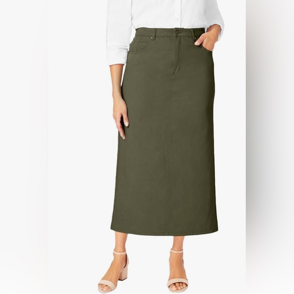 Olive Green Women's Maxi Skirt